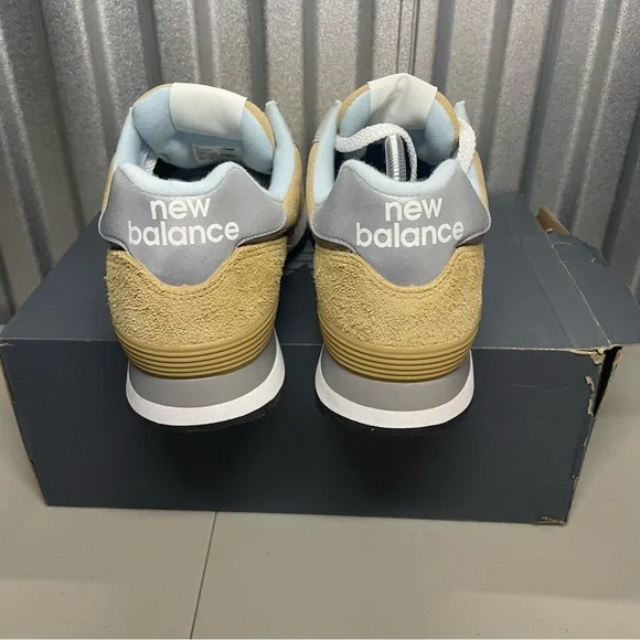 New Balance 574 Mustard U574PGW Men’s Shoes NEW - Picture 4 of 5